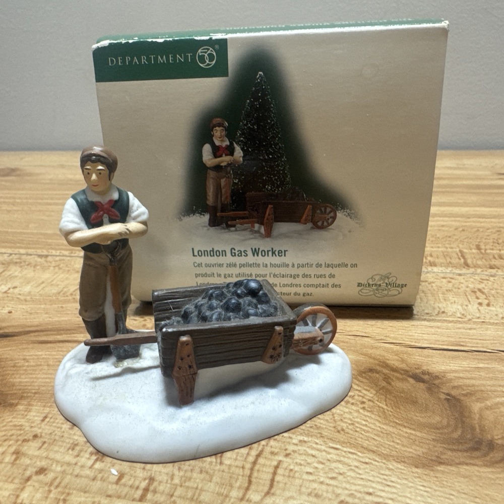 Dept 56 #58576 Dickens Village Accessory, London Gas Worker Figure
